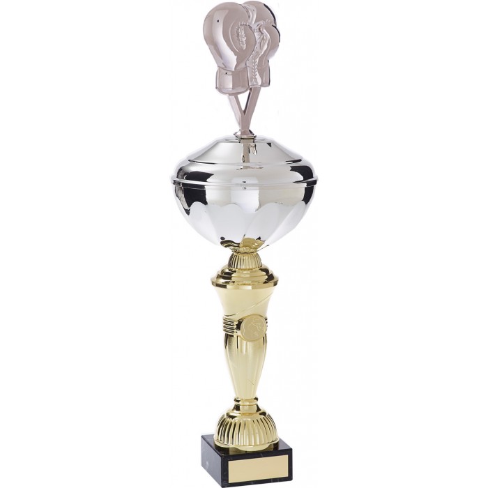 BOXING GLOVE METAL TROPHY  - AVAILABLE IN 5 SIZES